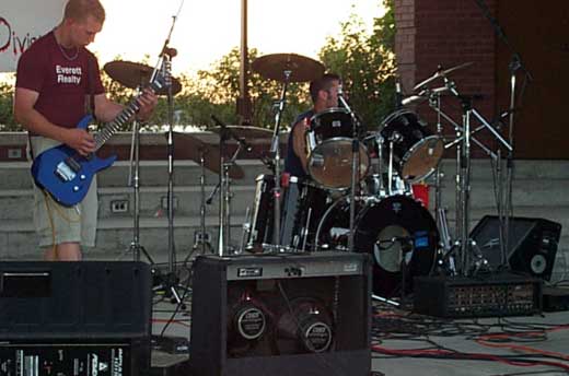 Again, Ernie and Josh at the Cadillac Pavilion for Rock and the Dock